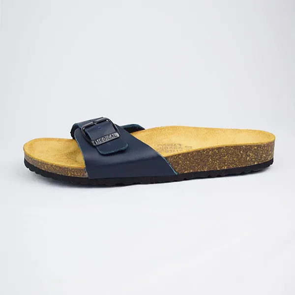 SANDALE HOMME SH04 BLEU CUIR .......... miniature